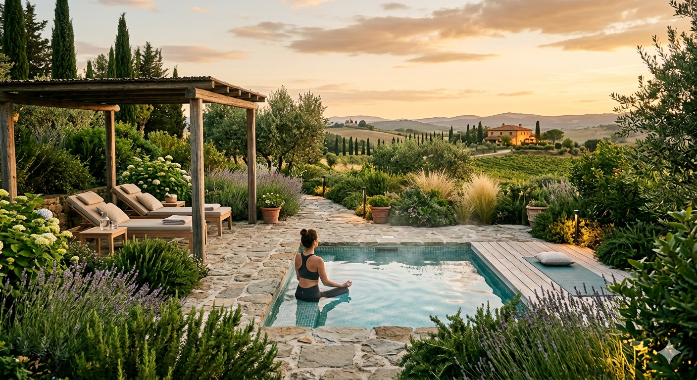 Il giardino: un vero e proprio spazio wellness privato