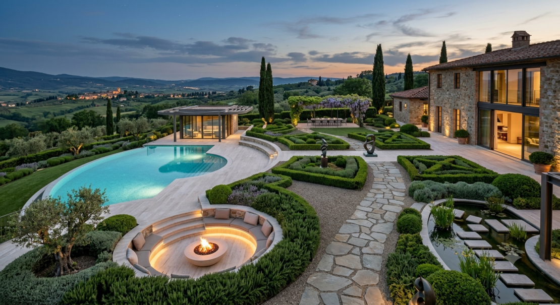 Verdelegante su Dreamer Real Estate. Le forme del giardino nel lusso immobiliare